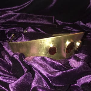 Brass Gem Tiara, Greek Crown, princess tiara, wedding crown, wedding tiara, goddess crown, bridal crown, headband, cosplay image 4