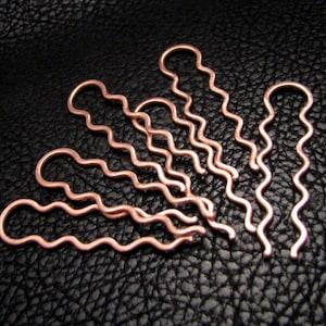 Wavy Hair Pins, bobby pins, hair pick, hair care, hair accessories, 2 inches long 4 pins