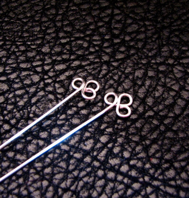 Head Pin Eye Pin Jewelry Finding Clover Head Pin Beading Etsy