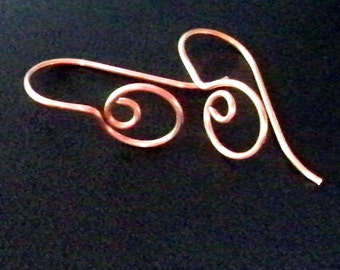 Handmade Peacock Design Ear Wire, Earring Findings