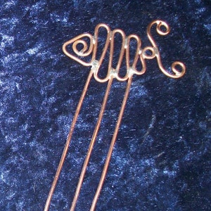 Something Fishy, Hair Fork, hair pick, hair pin, hair accessories, decorative comb image 4