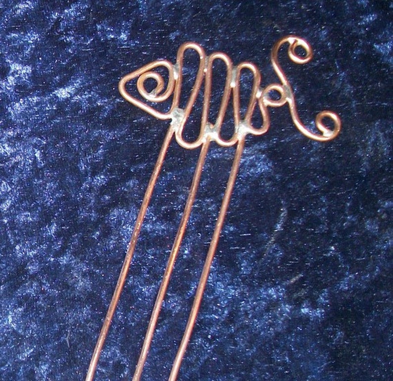 Something Fishy, Hair Fork, hair pick, hair pin, hair accessories, decorative comb image 4