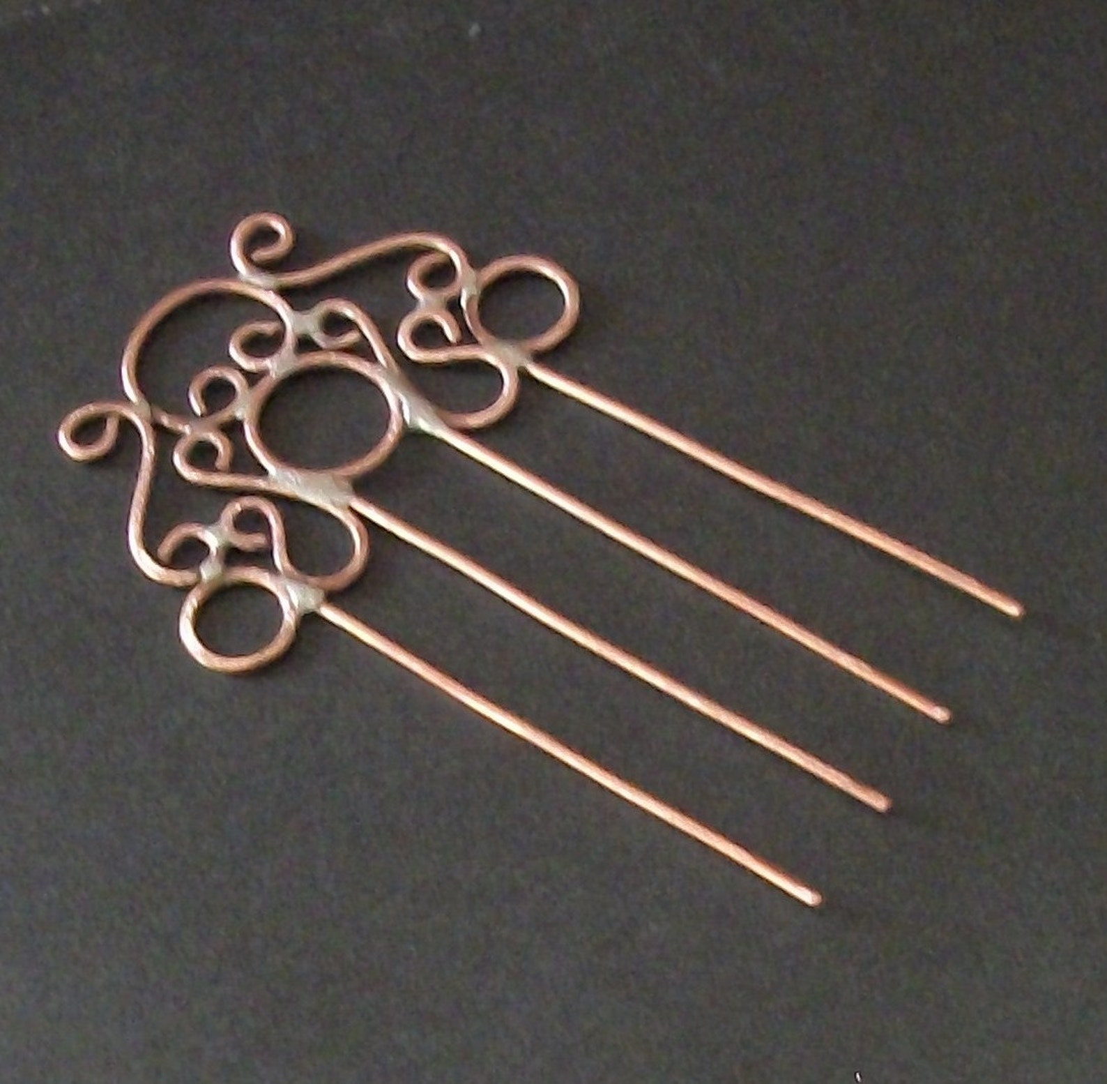 Hair Fork Hair Comb Filligree Hair Fork Hair Fork Hair Etsy