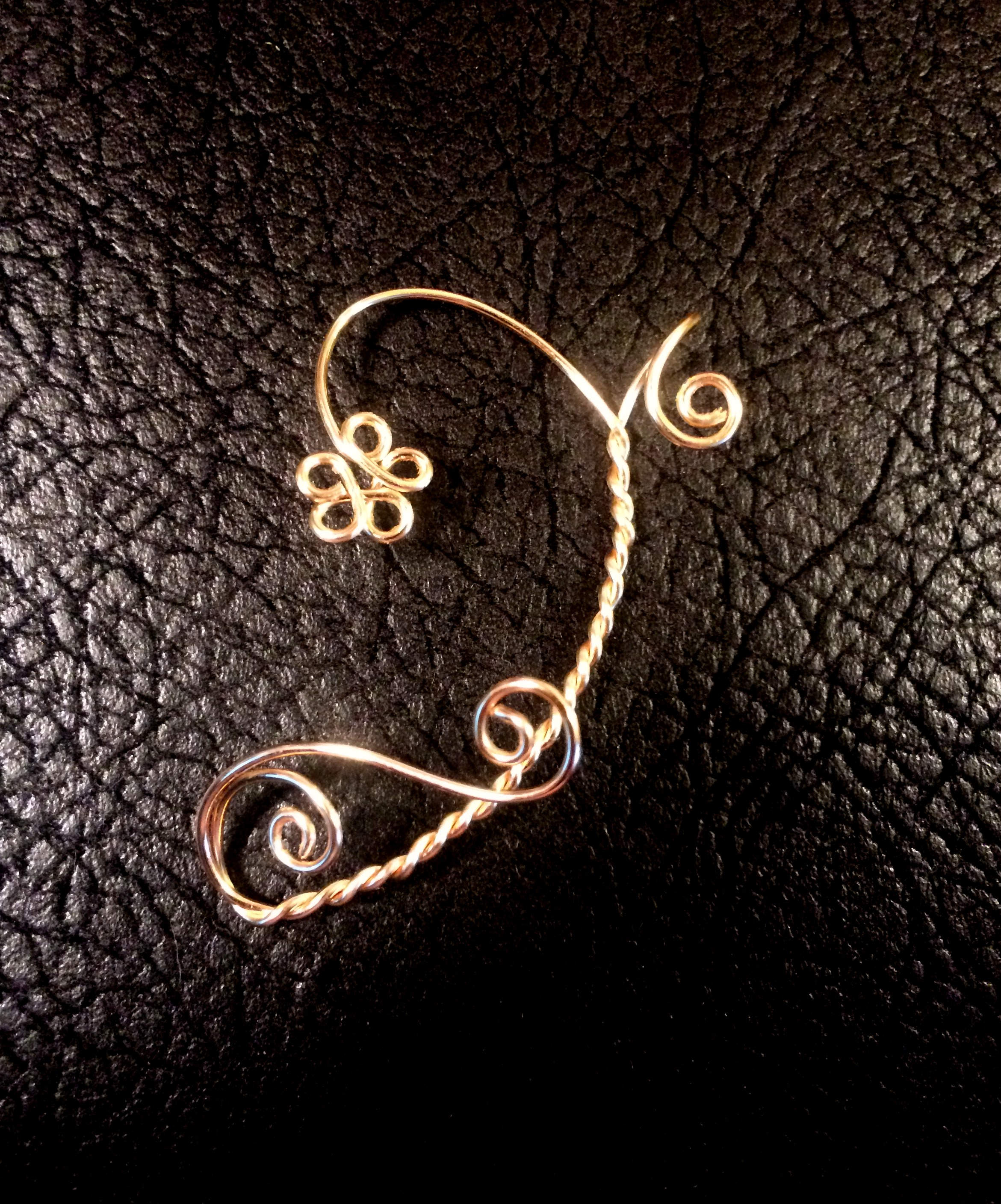 Daisy Vine Ear Cuff, Vine Jewelry, Ear Jewelry, Ear Climber, Ear