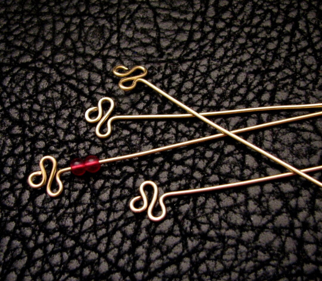 Wire Headpin, Loop Headpin, Eye Pin, Fancy Eye Pin, Jewelry Supplies ...