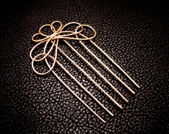 Hair Comb, Bridal hair comb, Hair fork, Hair accessories, Hair jewelry, rustic wedding, decorative hair comb, woven hair comb