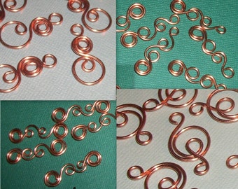 Link Swirl Charm  Sample Pack, charms, jewelry findings