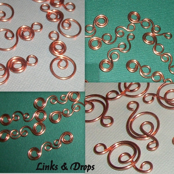 Link Swirl Charm  Sample Pack, charms, jewelry findings