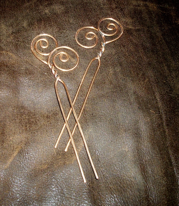 Twisted Hair Pins Hair Sticks Hair Accessories Statement Etsy