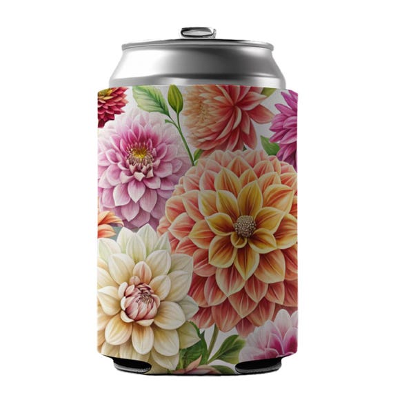 Can Cooler- Drink Up Flowers Can Cooler- Drink Up Flowers