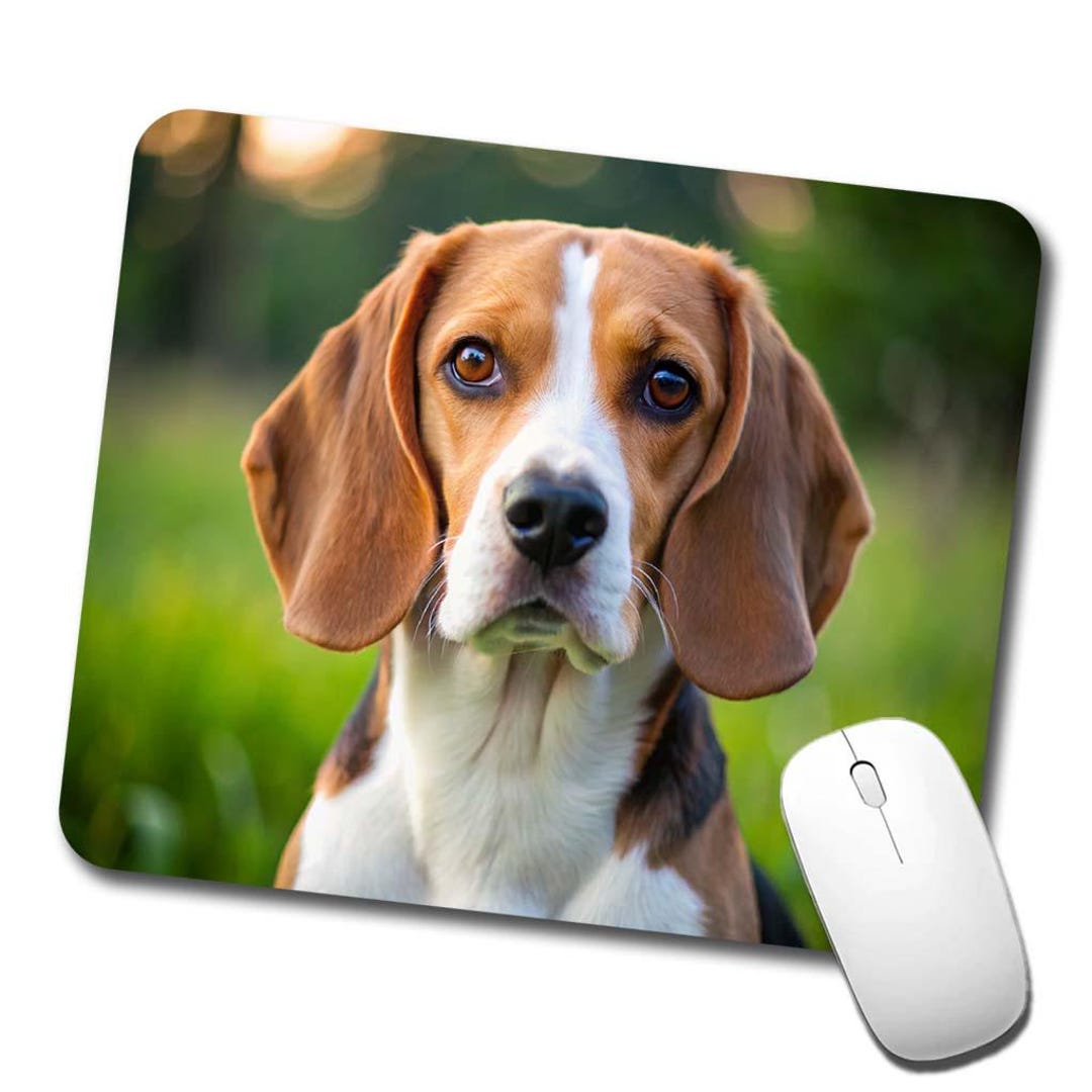 Beagle Dog Photo Low Profile Mouse Pad Mat - Etsy