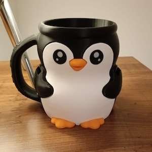 Penguin Ice Cream & Spoon Holder: Whimsical Kitchen Decor