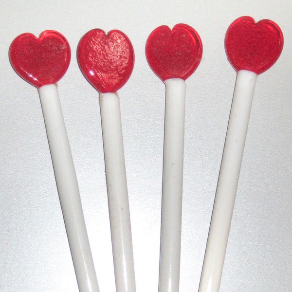 Heart Swizzle Sticks Etsy