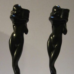 Frankart Nymph Standing Nude Candlestick Art Deco in a Several different finishes Made in USA a SINGLE ONE image 5