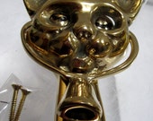 The Winking Cat Door Knocker - by Sarsaparilla Deco Design 1980 39 s - Item DK 2
