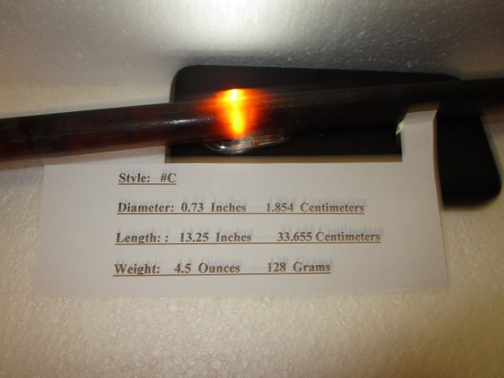 Bakelite Catalin Round Solid Rod Tortoise Shell Model C, 13.25 Inches long x 0.73 inches diameter, 128 gm