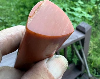 Vintage American Translucent Brown Guitar Pick Bakelite Catalan rod 1-1/8" x 4.25"  81 gr"