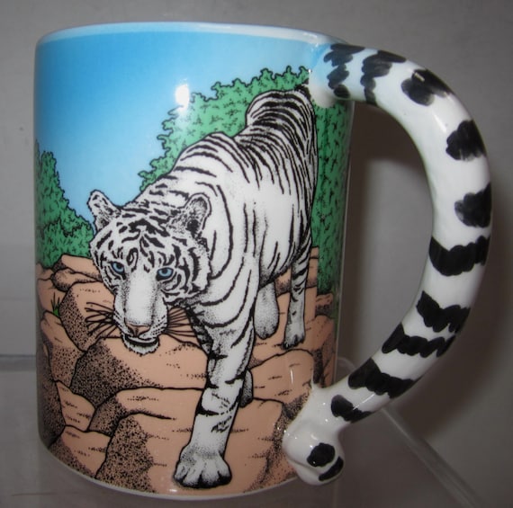 White Tiger Coffee Mug - Wildlife - 13 Ounce, Style 4109