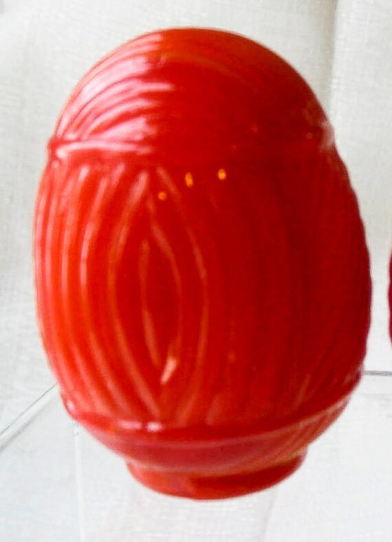 A Classic Glass Bird Cage Feeder - in Orange Agate - Sold each, as a single, but we have more then one Style #A