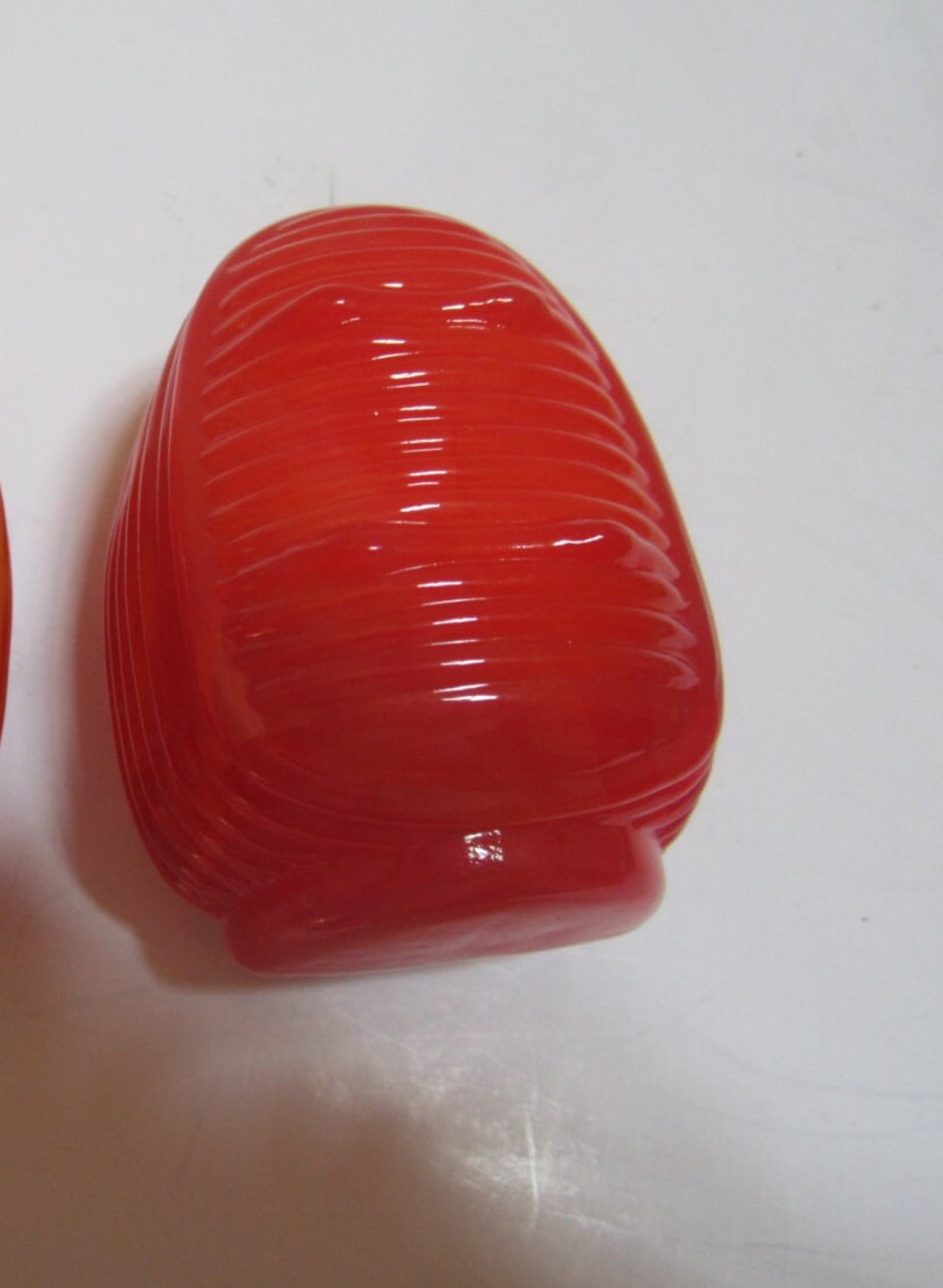 A Classic Glass Bird Cage Feeder in Orange Agate Style B Etsy Ireland