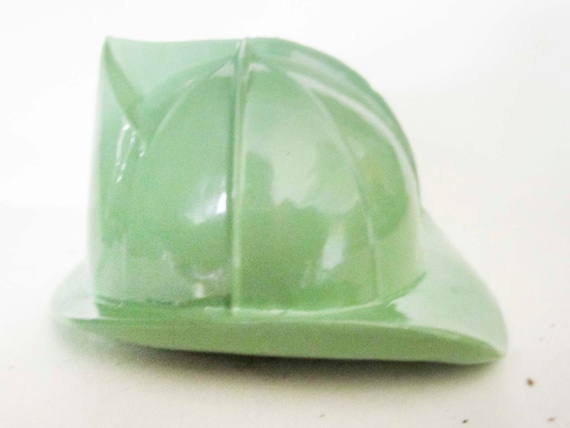 Fireman Firefighter Helmet Hat Paperweight in Several Color Finishes in Aluminum metal made in USA