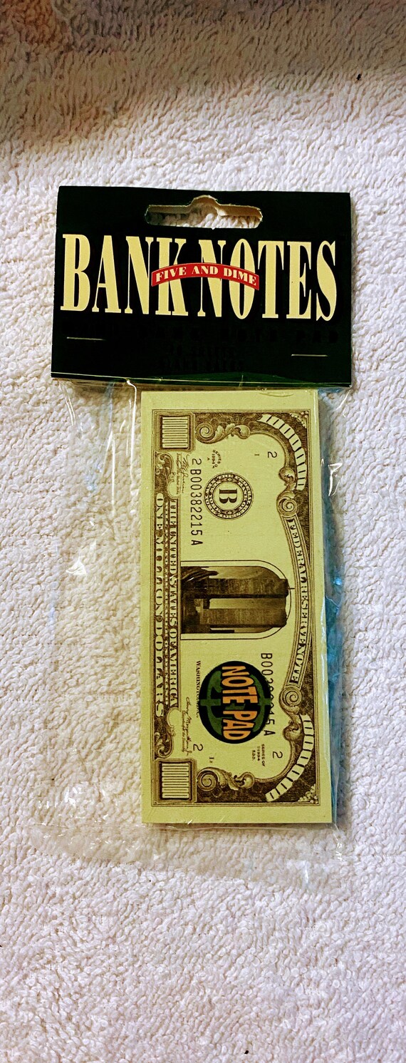 Vintage World Trade Center wtc 1 million dollar mini money pad size 1-5/8 inch x 4 inches with 40 printed sheets