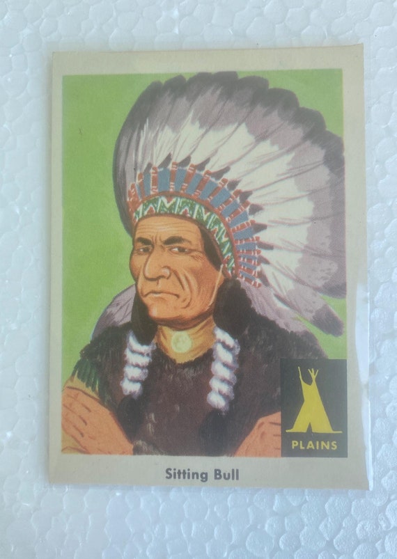 Vintage 1959 Indian Fleer Card #1 Sitting Bull A Virgin card