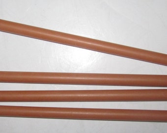 Vintage Bakelite Catalin Round 1/4" ~ 0.64 cm Rods in a Tan/Brown