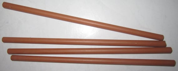 Vintage Bakelite Catalin Round 1/4" ~ 0.64 cm Rods in a Tan/Brown