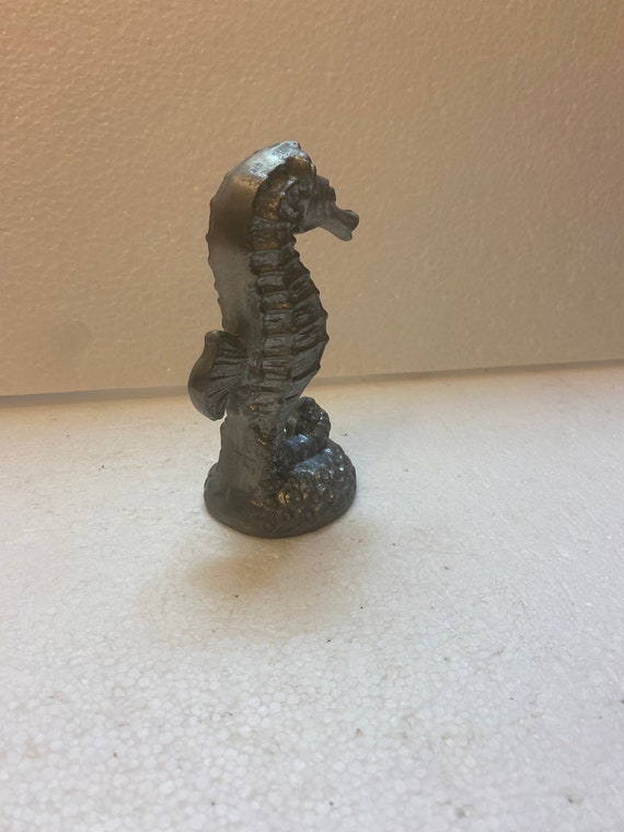 Topper Vintage Art Deco Metal Seahorse Hood Ornament in several different Finishes