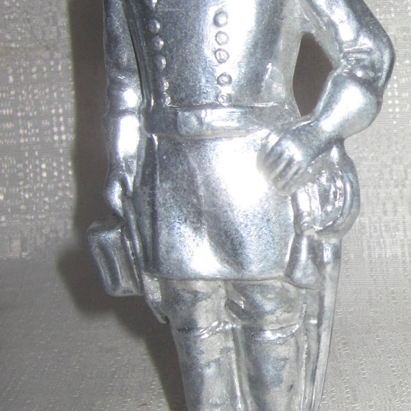 Confederate Civil War General Robert E. Lee statue sanded aluminum 7-3/4" tall