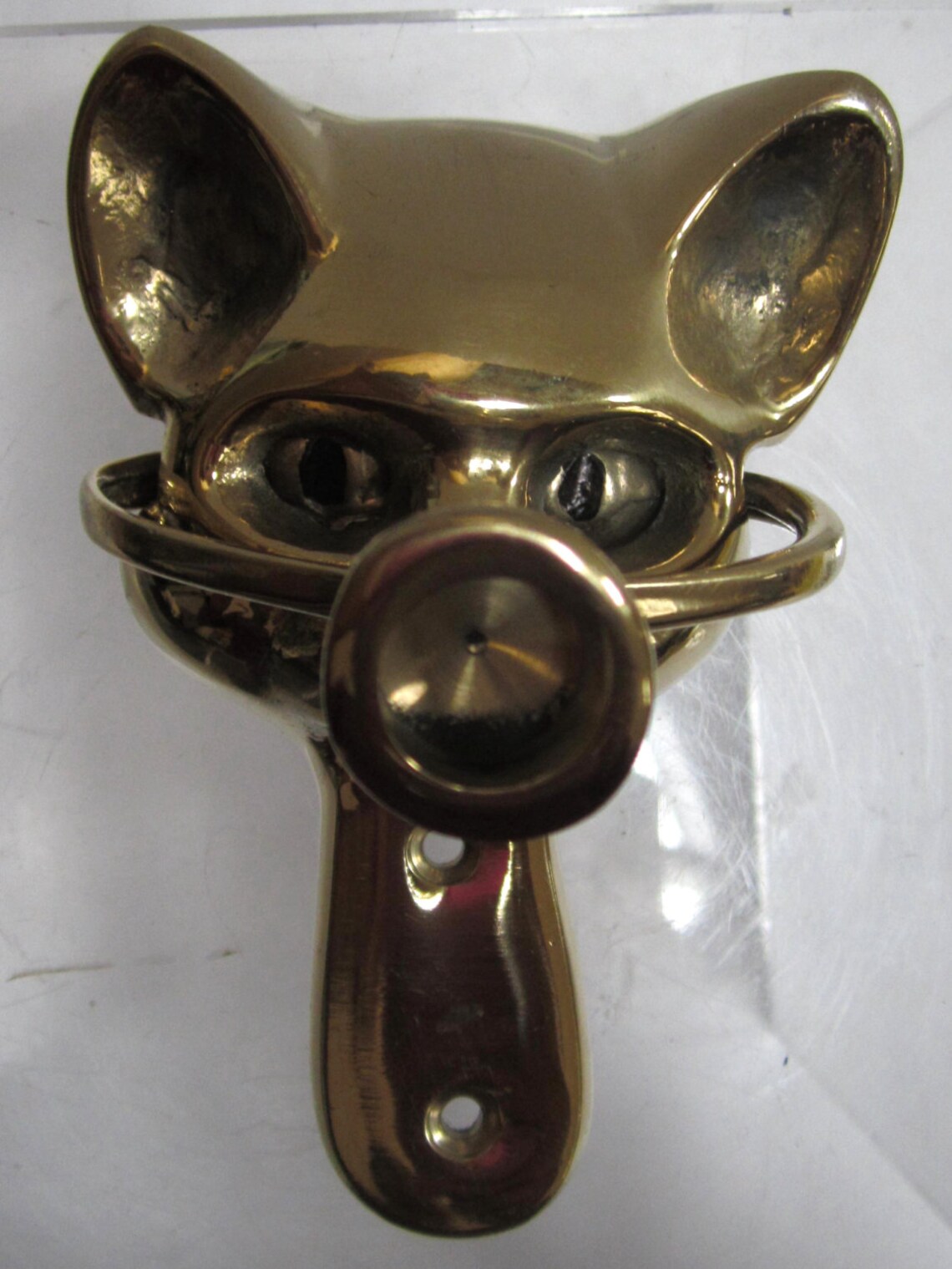 The Winking Cat Door Knocker by Sarsaparilla Deco Design Etsy
