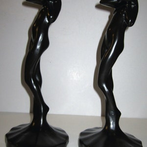 Frankart Nymph Standing Nude Candlestick Art Deco in a Several different finishes Made in USA a SINGLE ONE image 6