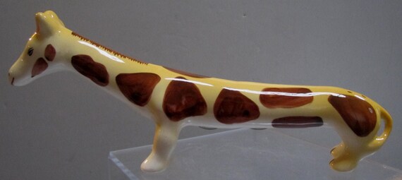 A One Piece Giraffe Salt & Pepper Shaker 10" Extra Long ~ Style 342