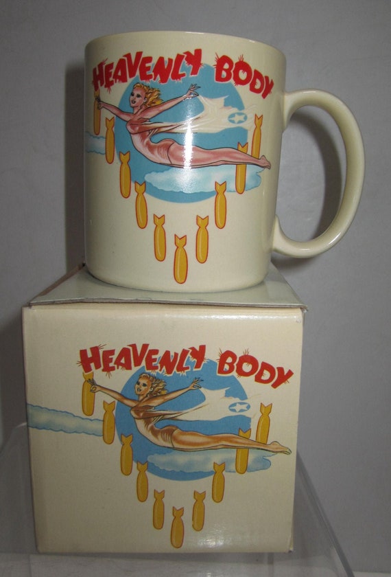 The Vintage Porcelain "Heavenly Body"  WWII Mug by Sarsaparilla - Style #4060