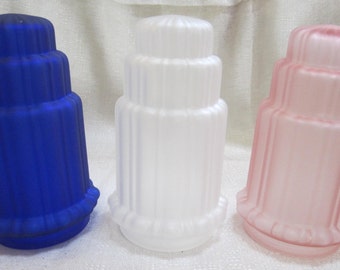 1920's Frankart or Nuart Replacement Glass Globe with a choice of colors 6-1/2" Tall 3-1/8" fitter width ~ #G130