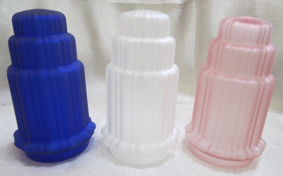 1920's Frankart or Nuart Replacement Glass Globe with a choice of colors 6-1/2" Tall 3-1/8" fitter width ~ #G130