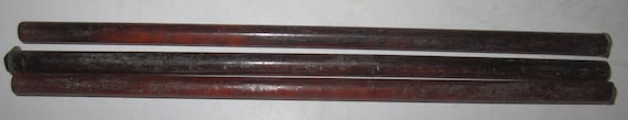 Vintage Bakelite Catalin Round 1/4" ~ 0.64 cm Diameter x 7" Long Rods in Tortoise Shell color USA made