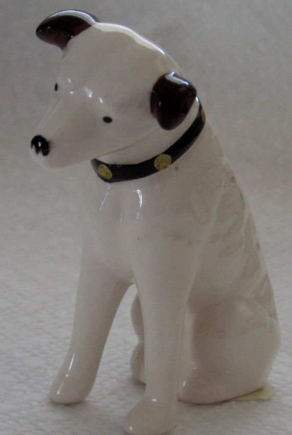 3" Nipper Victor Edison Dog Ceramic ~ 3" Figure No printed box Style 744F-NP