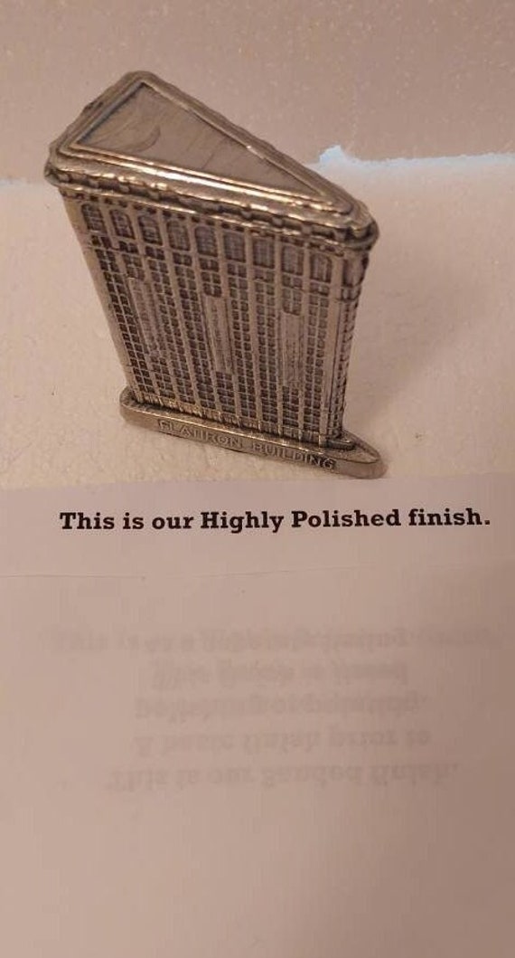 The Flatiron Building, New York City detailed paperweight various finishes 5" Tall
