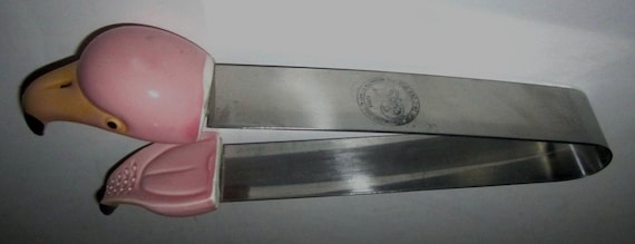 A Vintage Flamingo Ice or hors d'oeuvres or Cheese Tongs from old Japan - 7-1/2" Long - Style #469