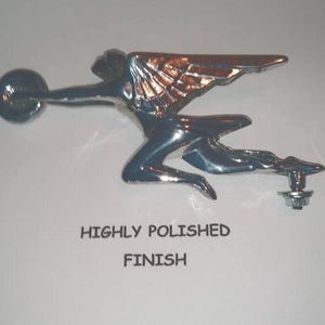 A Metal Topper of a 1930s Art Deco Packard re-issue auto car hood ornament mascot in &quot;several finishes,&quot; - USA made
