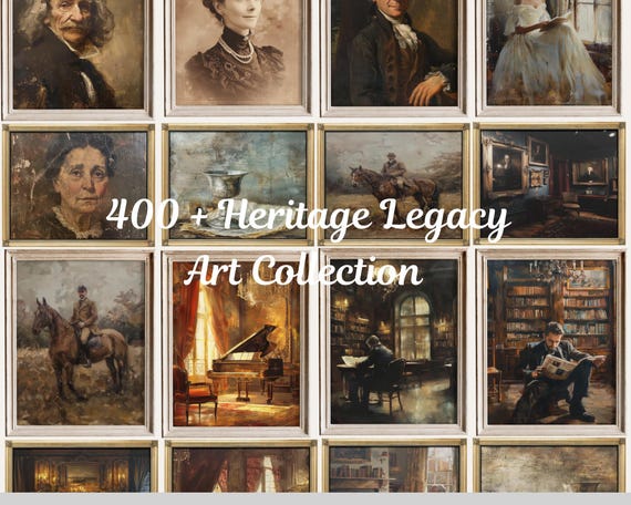 Heritage Wall Art Collection | 400+ Old Money Prints (Digital Download)