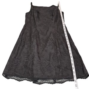 Vintage BCBG Max Azria Black Lace Slip Dress Mini Spaghetti Strap USA M image 7