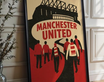 Matheus Cunha ART PRINT Manchester United Football, Wall Art, Home