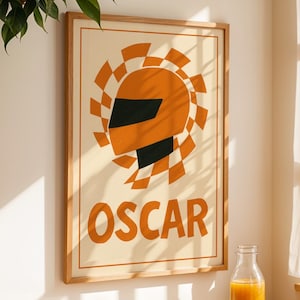 Poster di F1 di Oscar Piastri / Regalo per la festa del papà per papà, marito e figlio / Stampa artistica da parete di Formula 1 / Stampa McLaren F1 / Regalo di F1 australiana