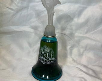 Vintage 1981 Avon Topaze Moonlight Glow Annual Bell Deer Decanter Cologne Bottle