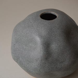 Ceramic Vase | Handmade Organic Vase | Sculptural Stoneware &quot;Moonstone&quot; | Lunar-Inspired Pottery | Decorative Art Object