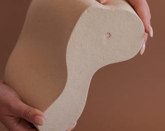 Ceramic Vase | Handmade Sculptural Vase | Organic Clay Vase "Dune" | Minimal Wabi Sabi Decor | Sand-Inspired Pottery