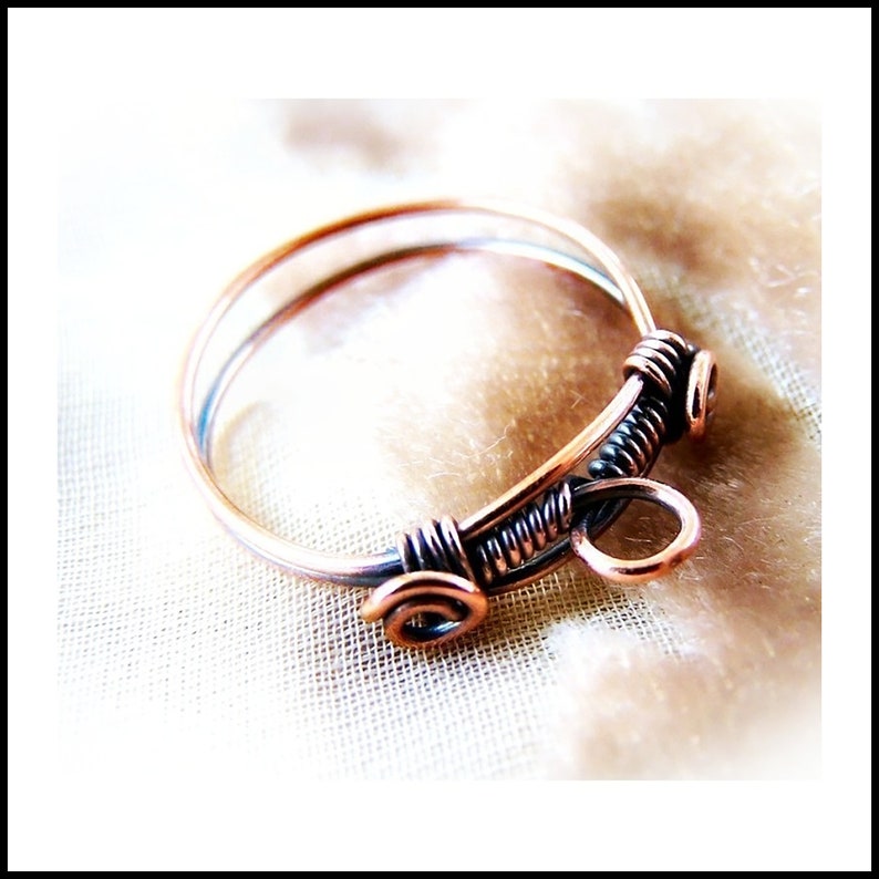 Wire Wrap Lesson Bead Dangle Ring Tutorial PDF Etsy